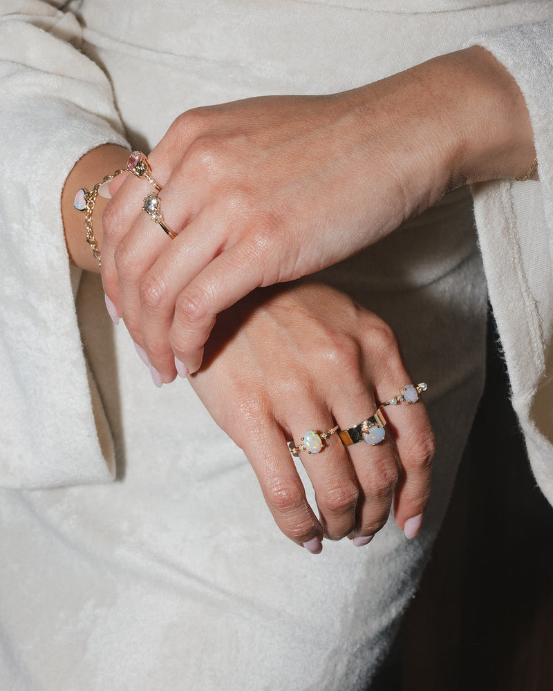 Opal Cherry Blossom Ring