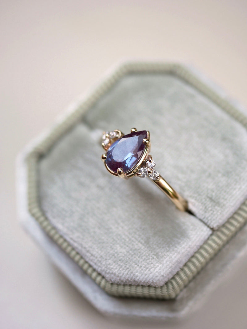 Alexandrite Trio Ring