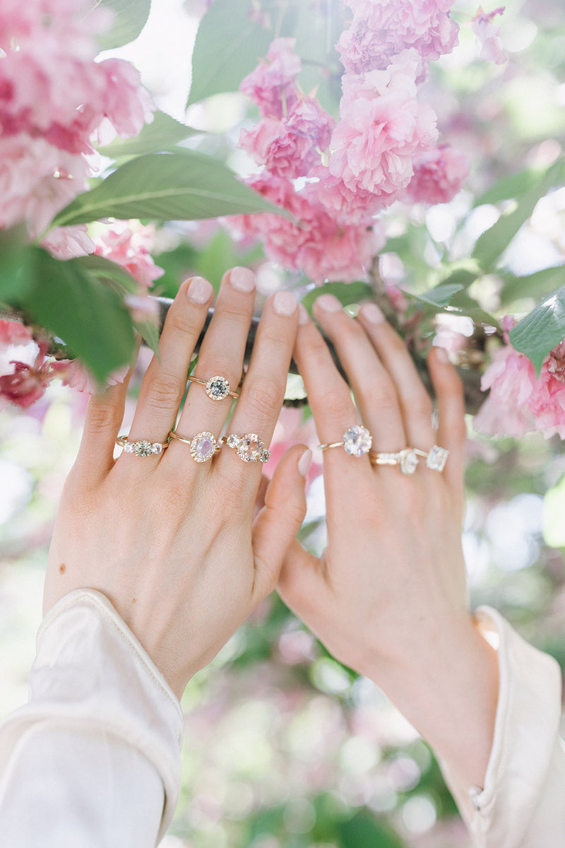 Fluted Spinel Ring