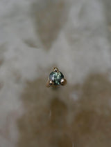 Teal Sapphire Studs - Emily Warden Designs