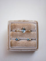 Teal Sapphire Twinkle Studs