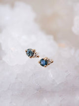 Teal Sapphire Twinkle Studs