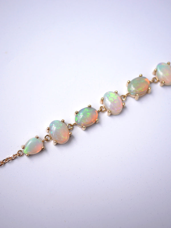 Australian Opal Chain Bracelet