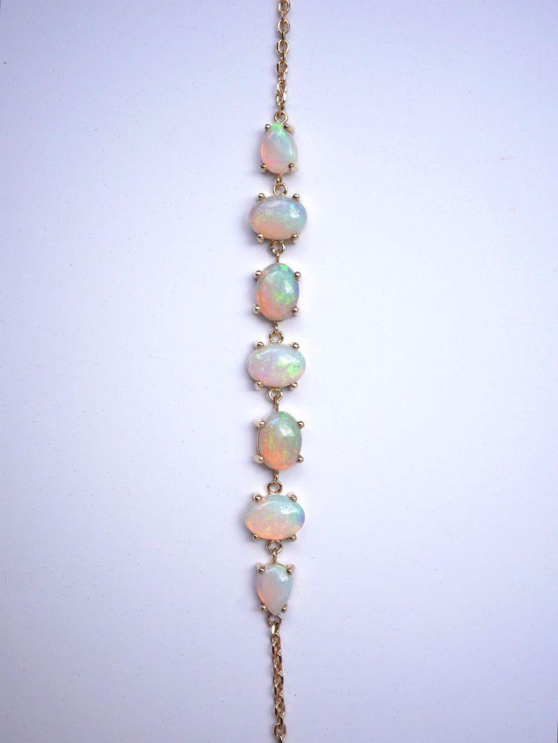 Australian Opal Chain Bracelet