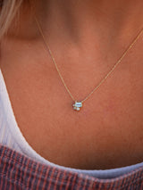 Seafoam Sapphire Balance Necklace