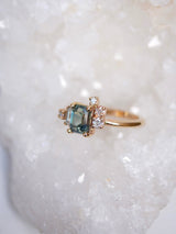 Teal Sapphire Balance Ring