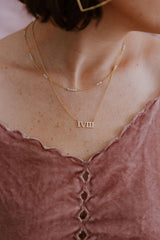 Beaded Morganite Layering Chain - Emily Warden Designs Site