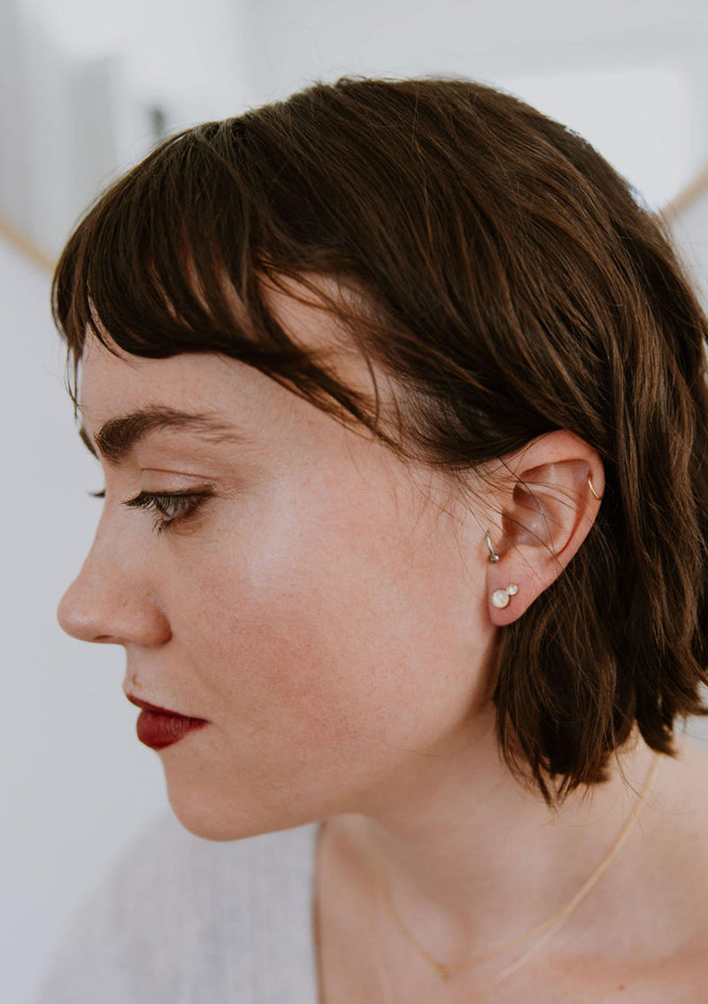 Double Moonstone Studs - Emily Warden Designs Site