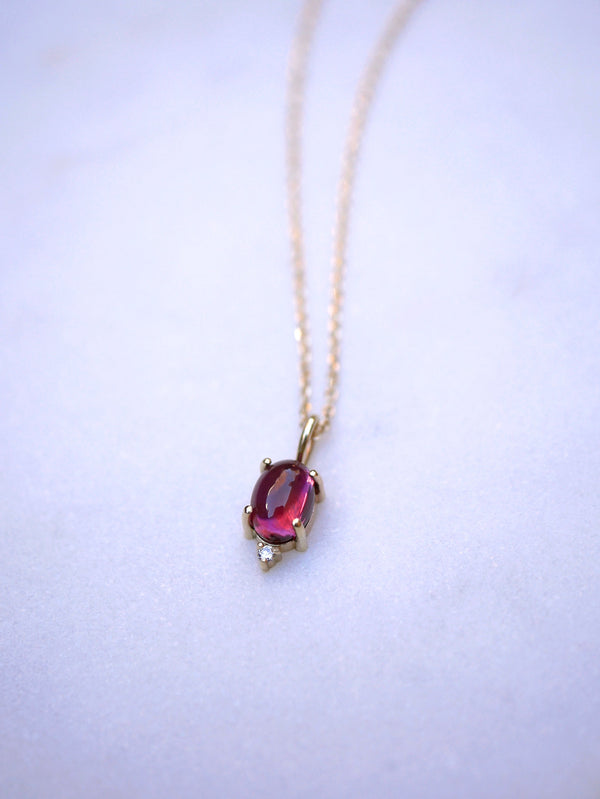 Oval Garnet Pendant