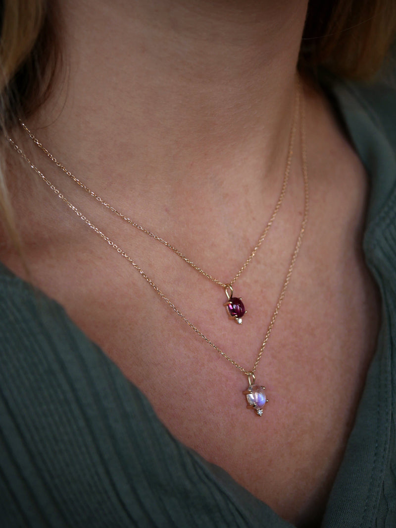 Oval Garnet Pendant