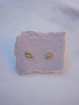 Golden Leaf Studs