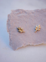 Golden Leaf Studs