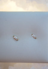 Diamond Baguette Studs - Emily Warden Designs