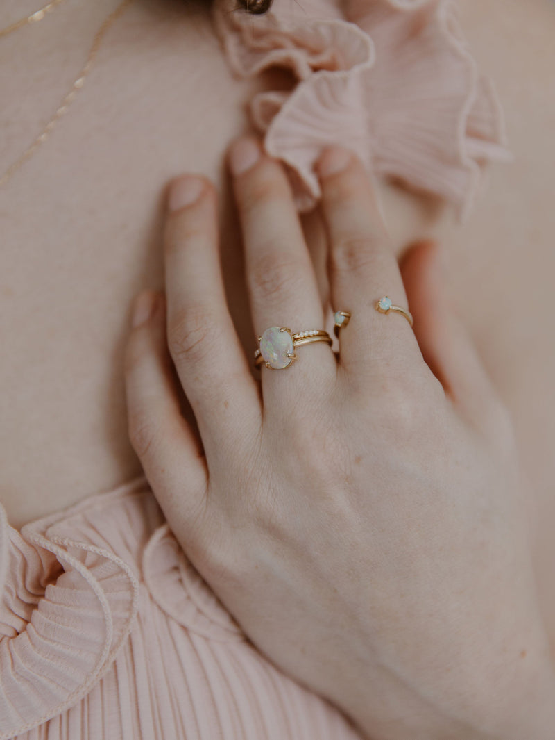 Opal Cuff Ring