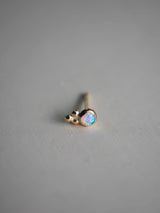 Beaded Opal Studs - Emily Warden Designs