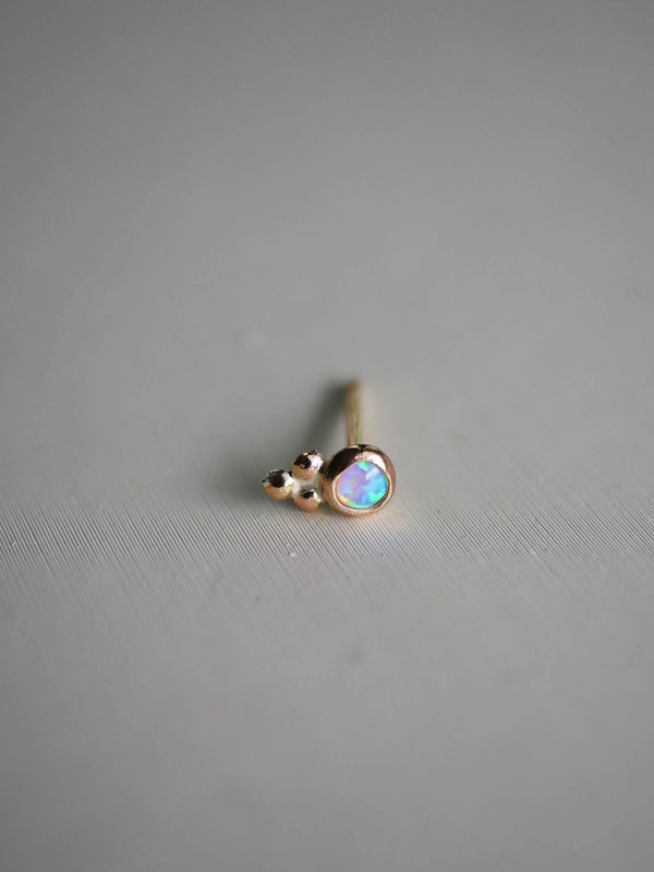 Beaded Opal Studs - Emily Warden Designs