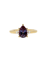 Alexandrite Trio Ring