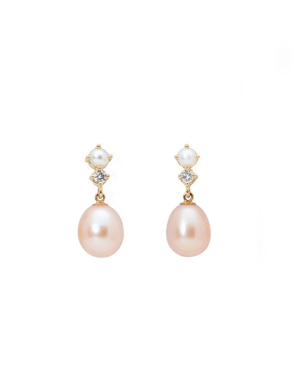 Pink Ballerina Pearl Drops