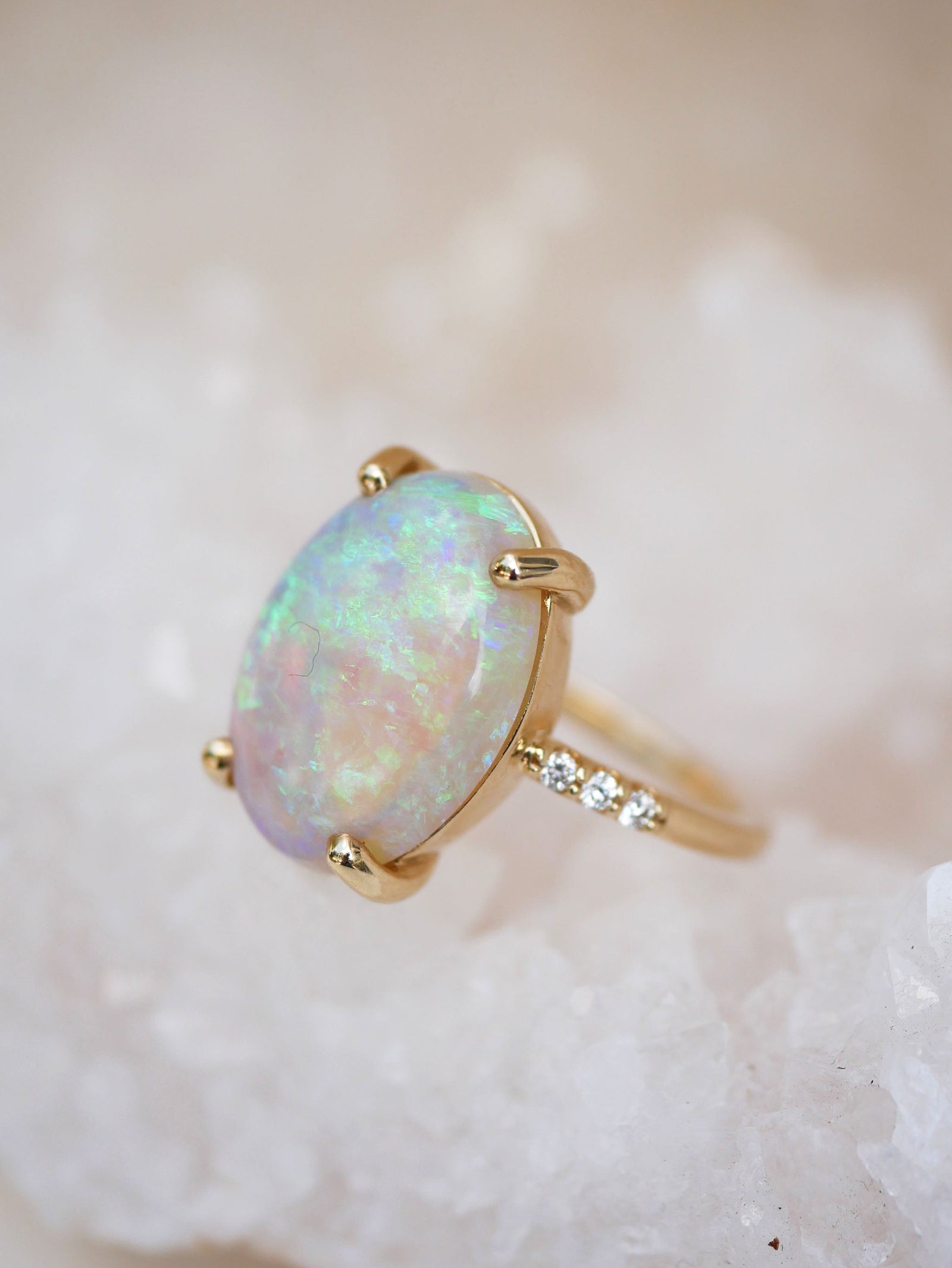 High quality Ring large Australian opal size 9.75