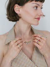 Multi-Color Tennis Earrings