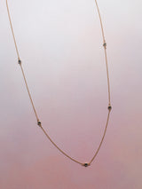 Black Diamond Station Necklace