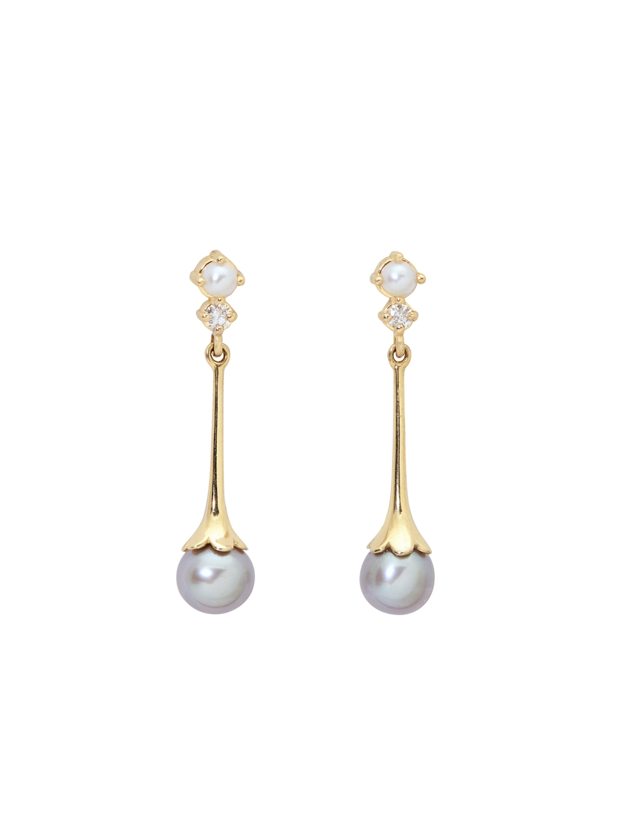 Black Swan Pearl Drops – Emily Warden Designs