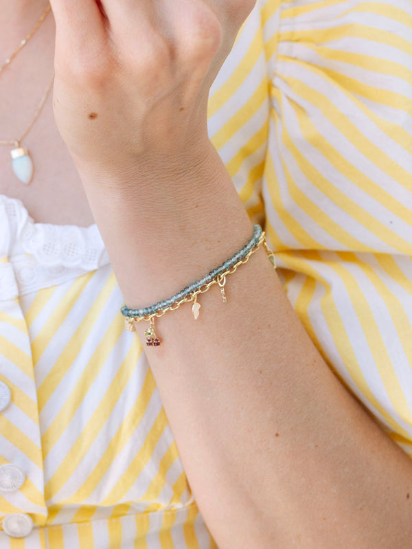 Montana Sapphire Beaded Bracelet