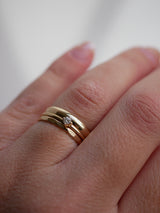 Golden Thread Stack Ring