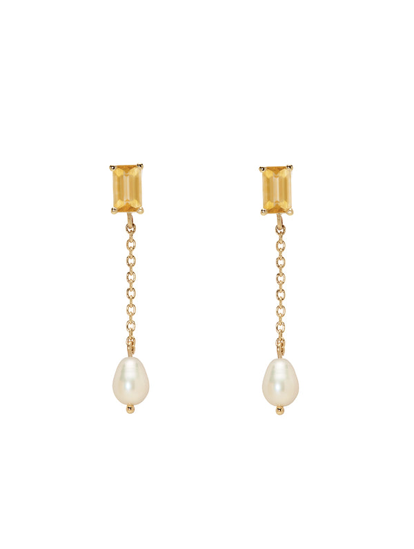 Citrine Chloe Studs