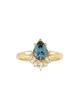Pear Sapphire Clementine Ring