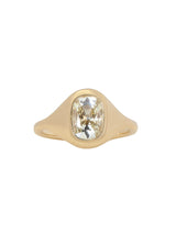 Elongated Antique Cushion Signet Ring