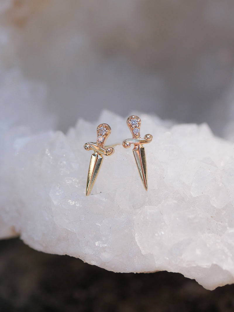Diamond Dagger Studs