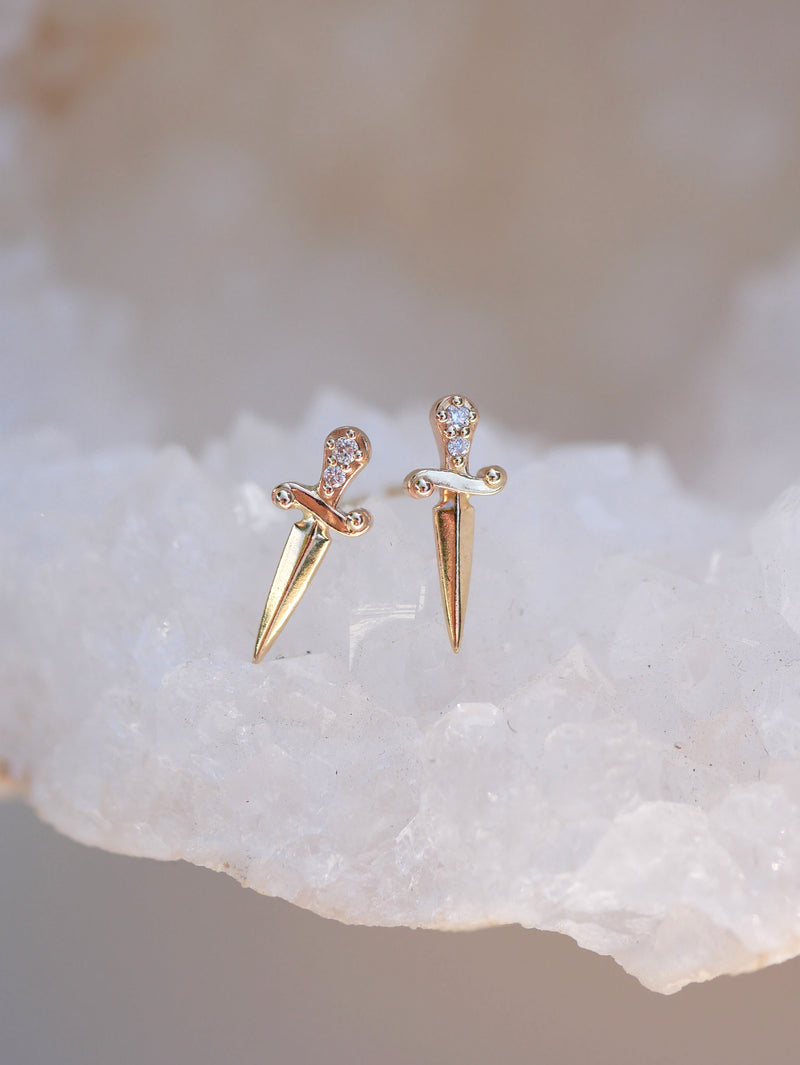 Diamond Dagger Studs