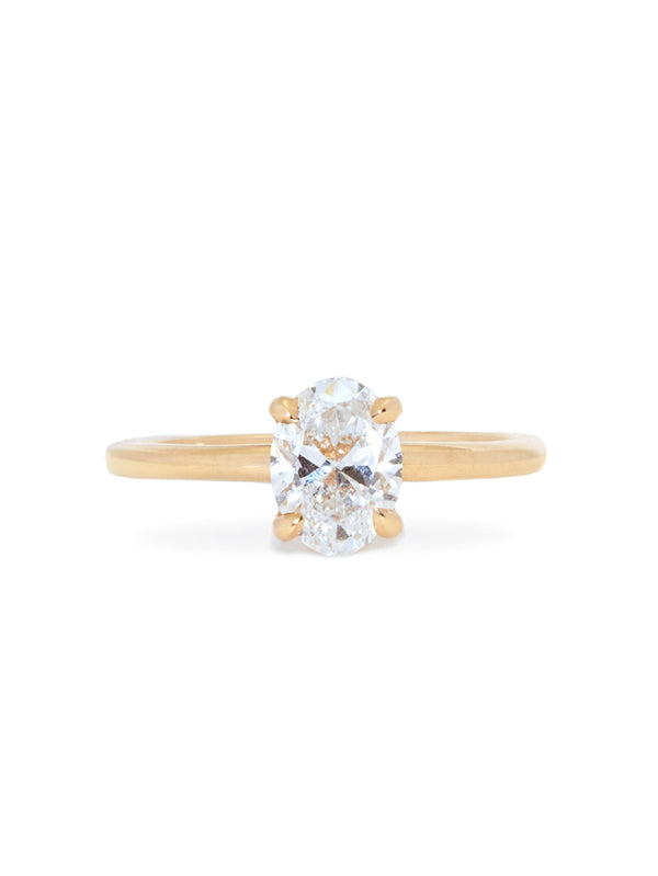 Oval Diamond Solitaire