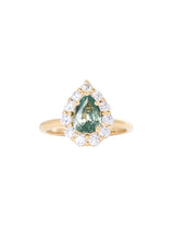 Teal Sapphire Diana Ring