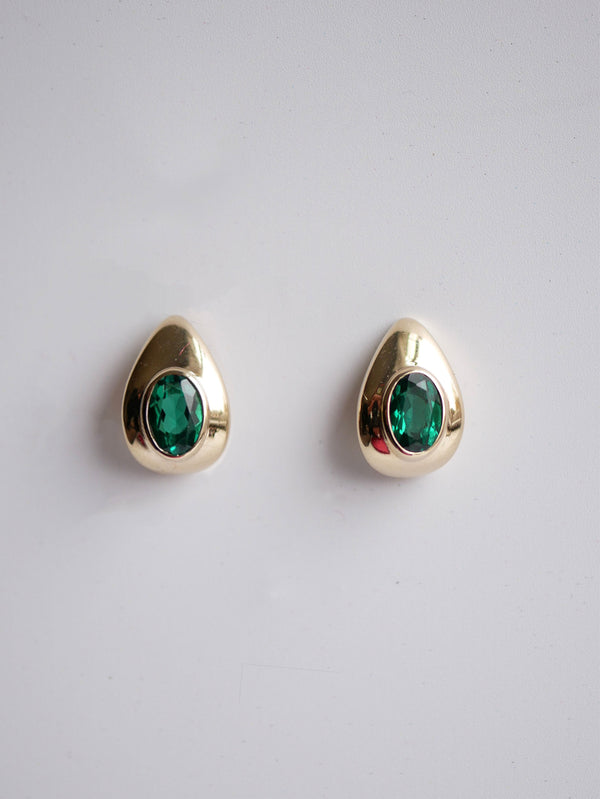 Emerald Roman Hoops