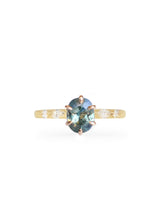 Teal Sapphire Fioré Ring