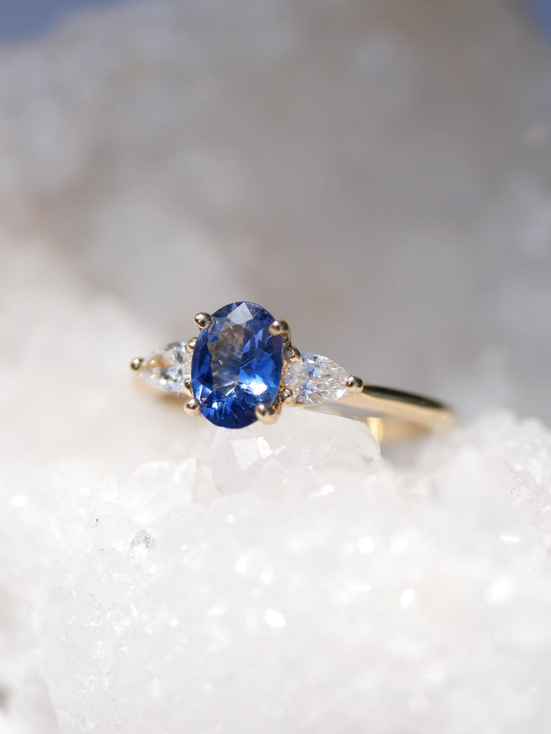 Sapphire Forget Me Not Ring