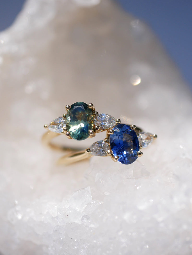 Sapphire Forget Me Not Ring