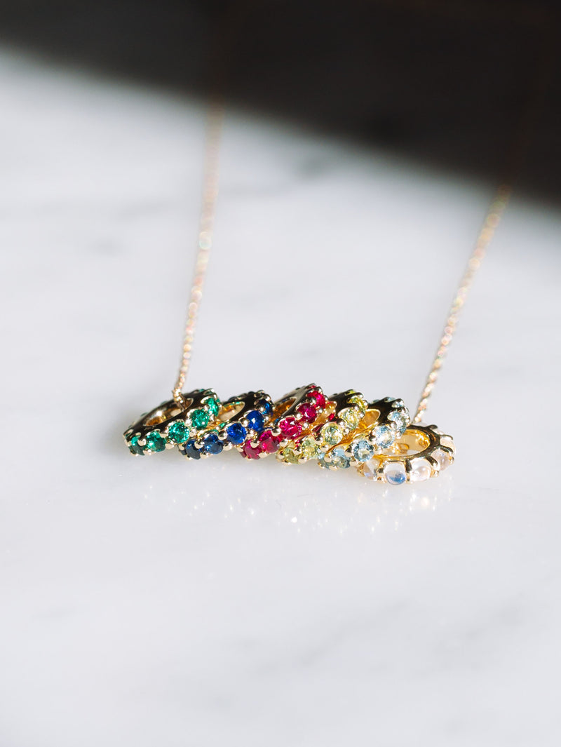 Gemstone Spinner Charm