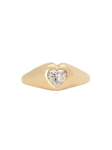 Grand Heart Diamond Signet