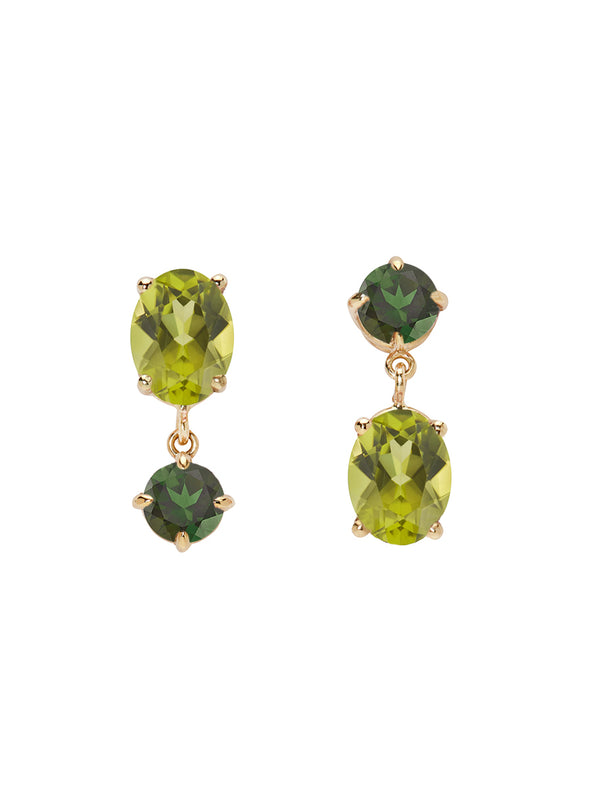Mini Green Carlyle Studs