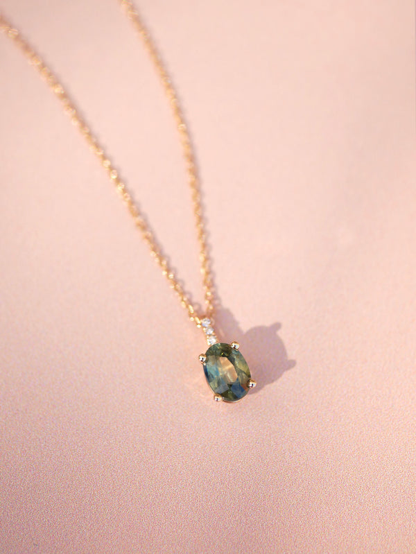 Green Sapphire Pendant
