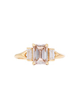 Champagne Diamond Grove Ring