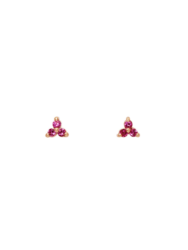 Ruby Trio Studs