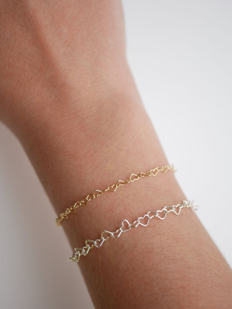 Heart Chain Bracelet