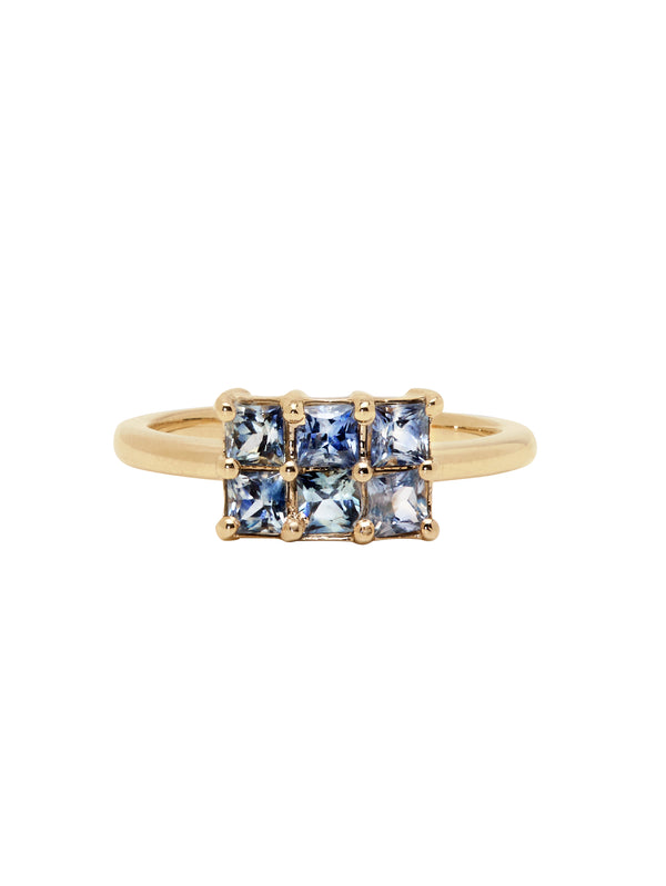 Sapphire Hopscotch Ring
