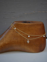 Heart Charm Anklet