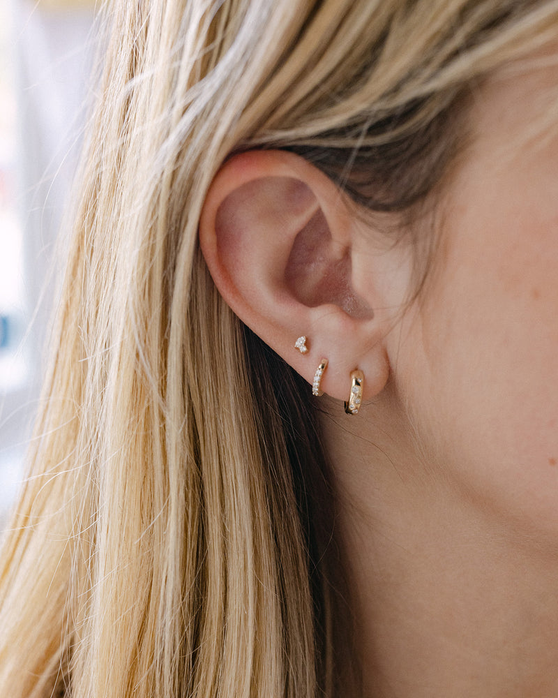 Diamond Cross Cartilage Earring Labret Flat Back Stud – FreshTrends