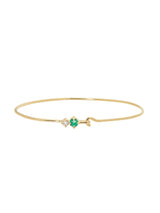 Emerald Lover's Clasp Bracelet